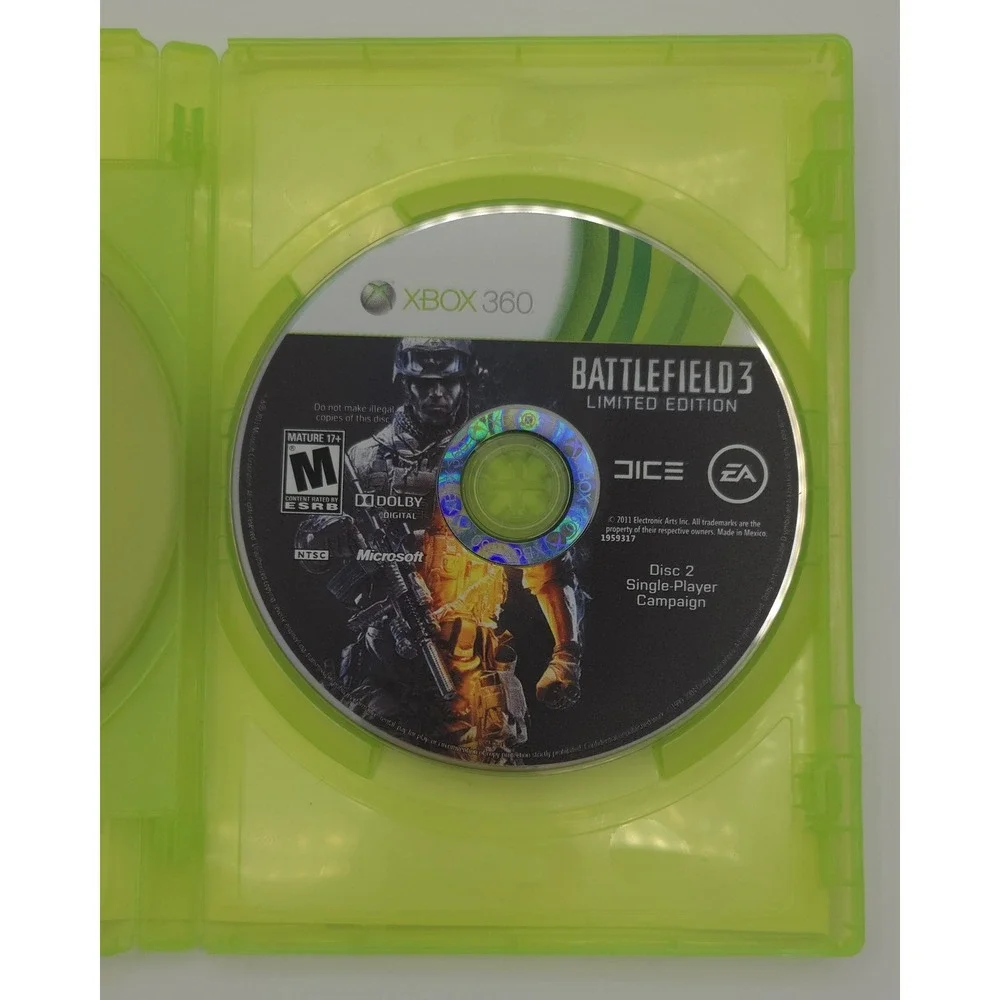 Battlefield 3 Limited Edition - Xbox 360 - 2-Disc Set & Case - Tested - EA